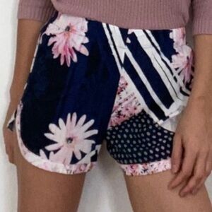 French Connection floral print navy blue shorts 2​